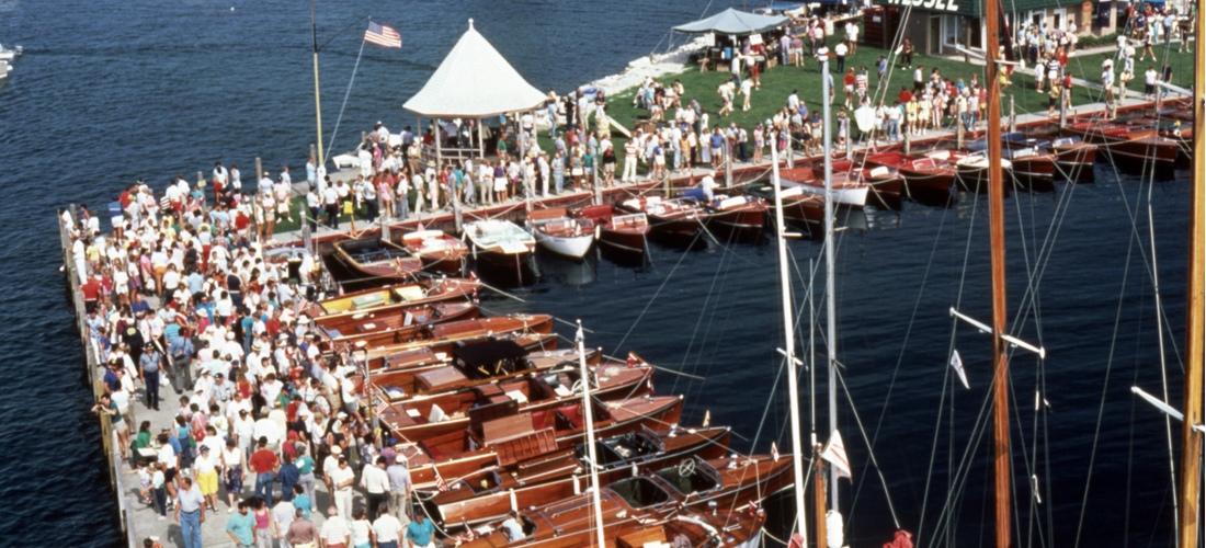  The Les Cheneaux Islands Antique Wooden Boat Show is held each year in Hessel, Michigan. 