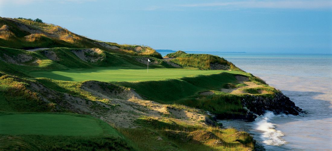 Whistling Straits Golf Course - Hole 7 - Discover Wisconsin's beautiful cities, towns and beautiful landscapes.  Wisconsin is for adventure!  From its lush forests and rolling hills to magnificent beaches - Wisconsin is a Vacation and Adventure Destination you will enjoy.  See America - See Wisconsin -a USA Travel Guide Destination!