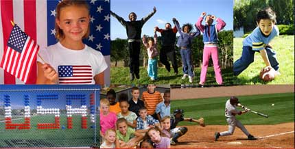 Patriotic photo collage