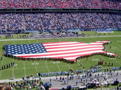 Marine Flag at Game