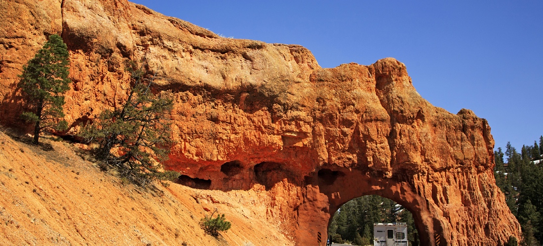 The Highway 12 scenic byway is a popular route for RVs and tourists in Utah.