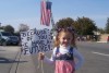 Madeline's first flag day parade!