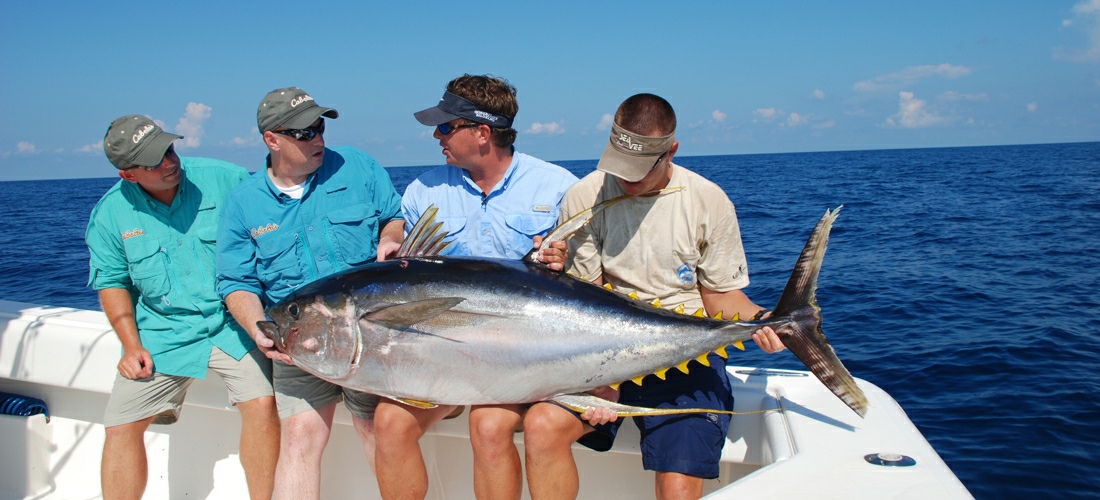 Tournament Fishing off the shores of Mississippi.